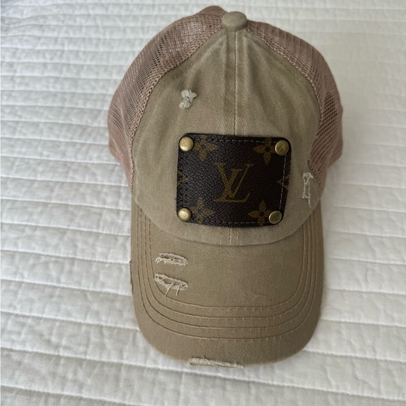 LV Accessories - Louis Vutton - Up cycled Logo Hat